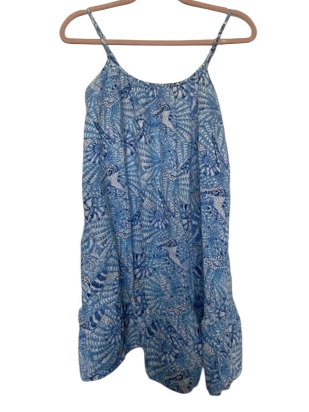 Lilly Pulitzer Size Small Jaydan Linen Dress Amalfi Blue By The Seashore